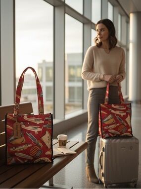 Sydney to go by Sydney Love retro travel print bag mid century travel print